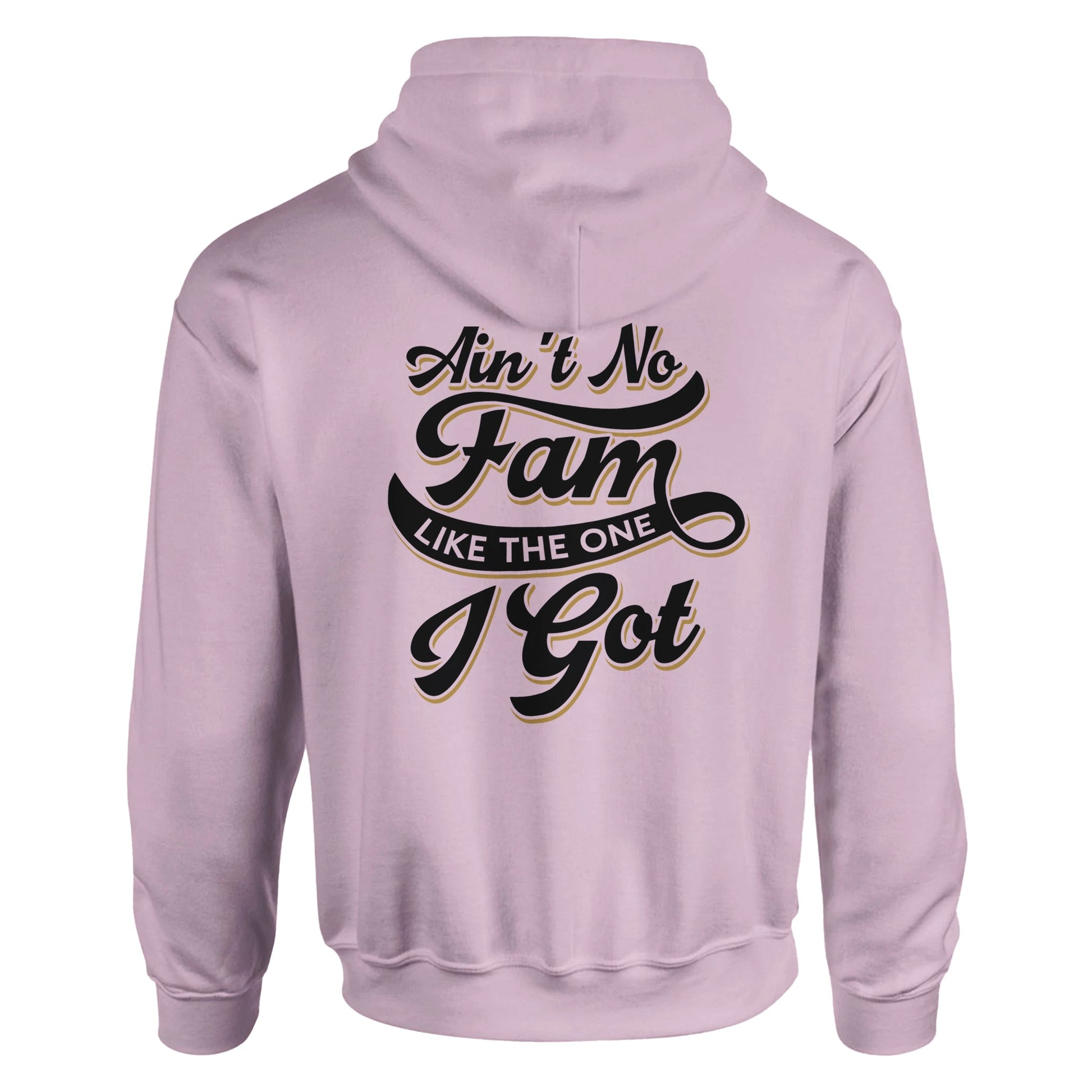 Ain't No Family Typography Vintage Graphic Hoodies | Kinship Crafters