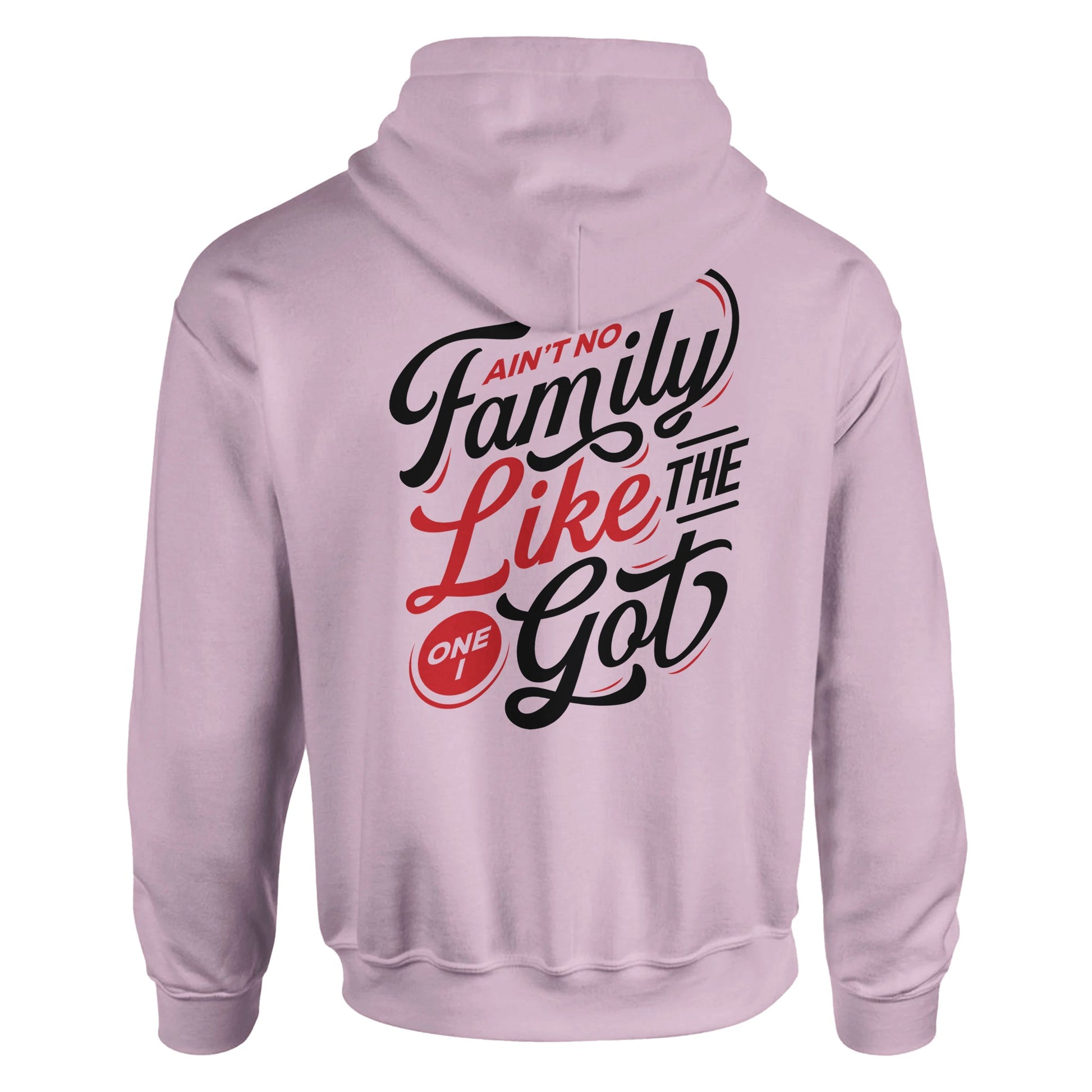 Ain't No Family Typography Vintage Graphic Hoodies | Kinship Crafters