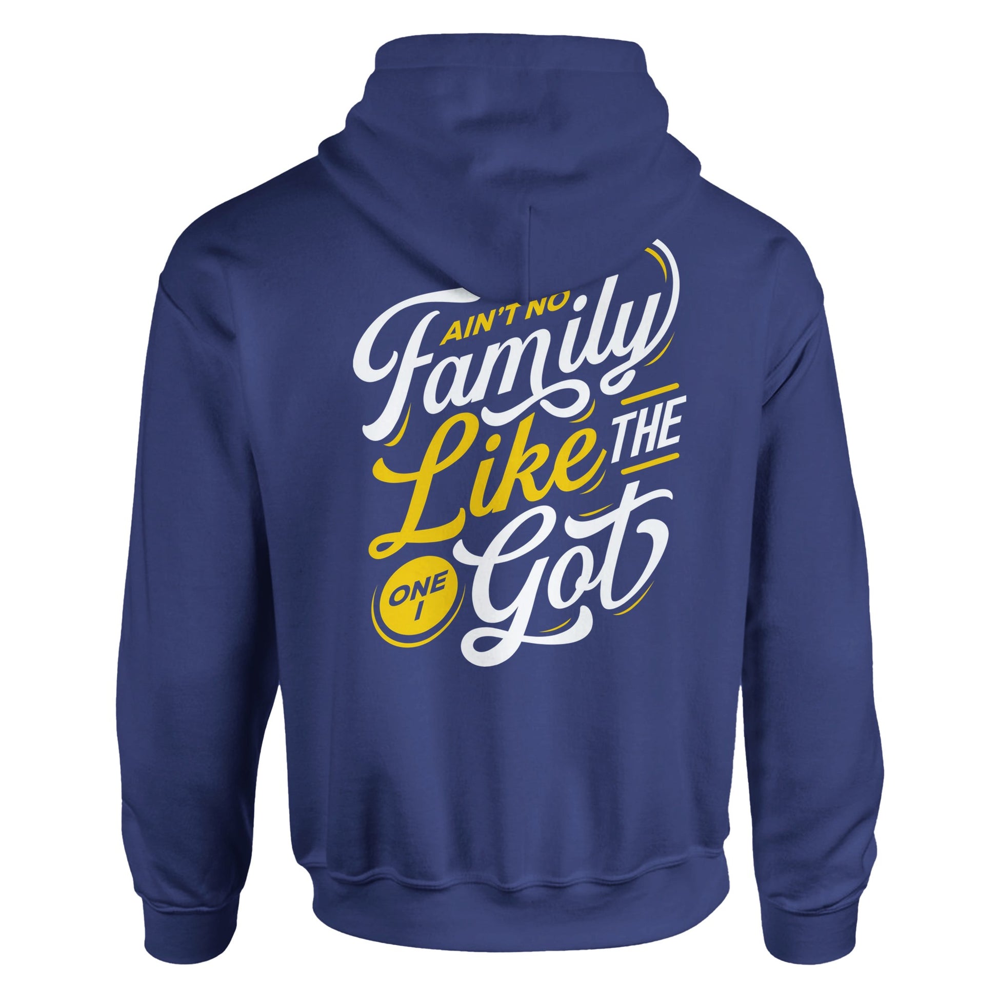 Ain't No Family Typography Vintage Graphic Hoodies | Kinship Crafters