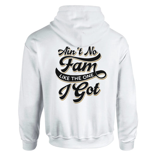 Ain't No Family Typography Vintage Graphic Hoodies | Kinship Crafters