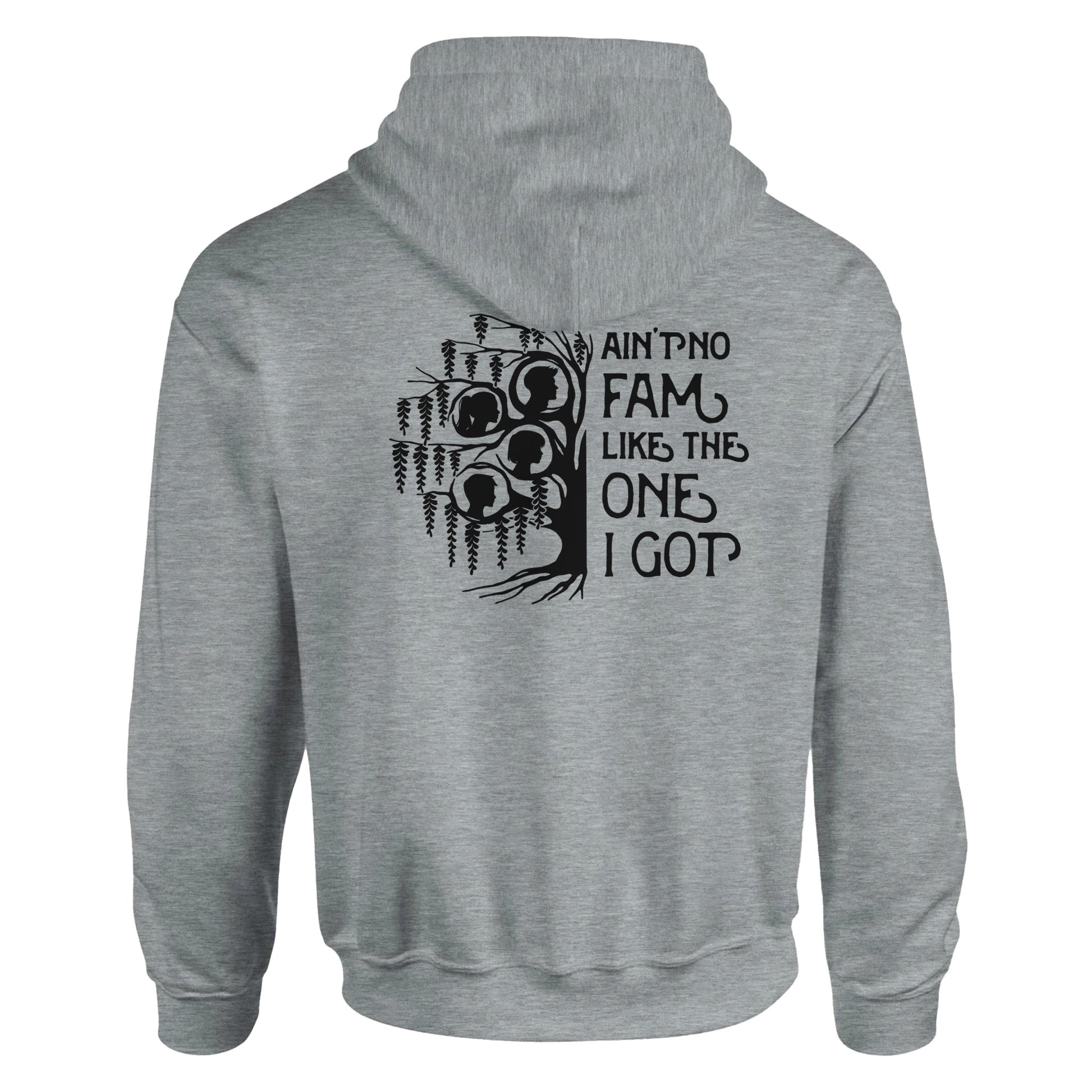 Ain't No Fam Vintage Graphic Hoodies | Kinship Crafters